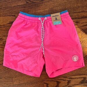 Chubbies Bright Pink Swim Trunks- XS mens. NWT!